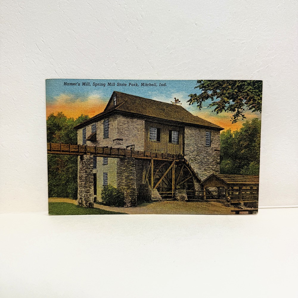 Genuine Vintage 1940 Spring Mill Memorabilia Postcard